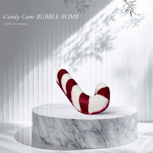 Candy Cane Bubble Bomb