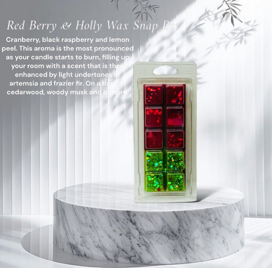 Red Berry & Holly Wax Snap Bar