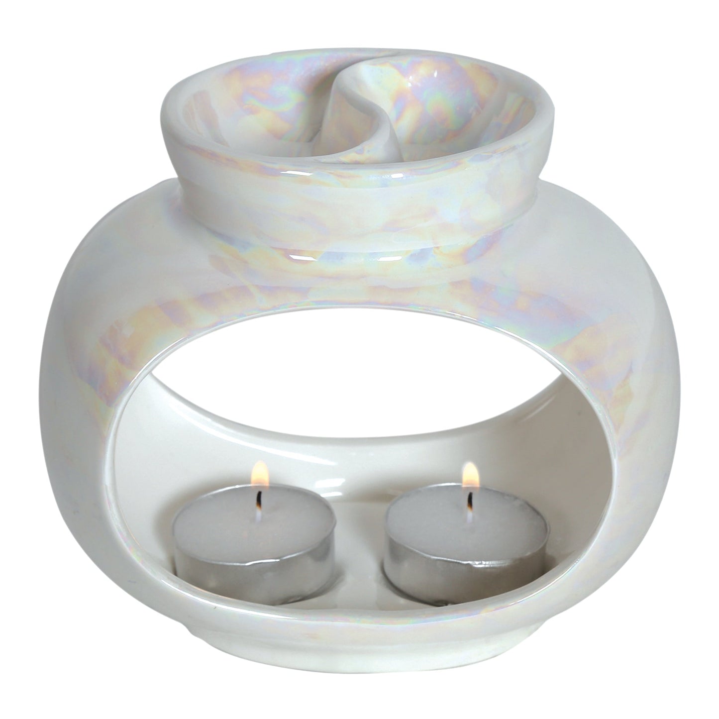 Mother of Pearl Oval Double Burner