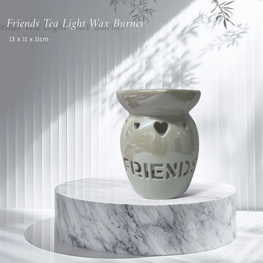 Friends Pearlised Tea Light Wax Burner